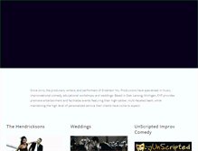 Tablet Screenshot of entertainyouproductions.com